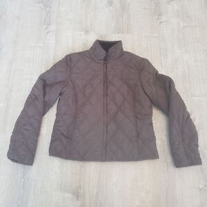 Weatherproof Garment Company Women's Reversible Brown Size M Quilted Jacket Coat